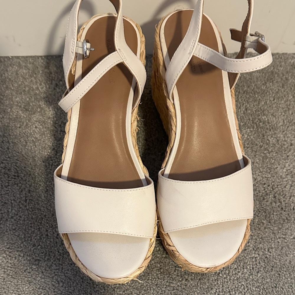 Target Cream Wedge Sandals